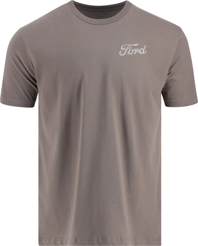 Built Ford Proud Mens Gray Short Sleeve T-Shirt sold by Ford
