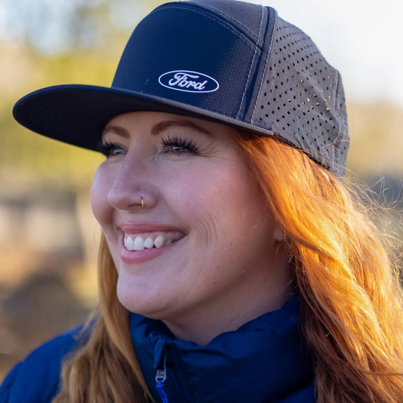 Ford Logo Silicone Oval Stretch Fit Hat sold by Ford product image thumbnail 2