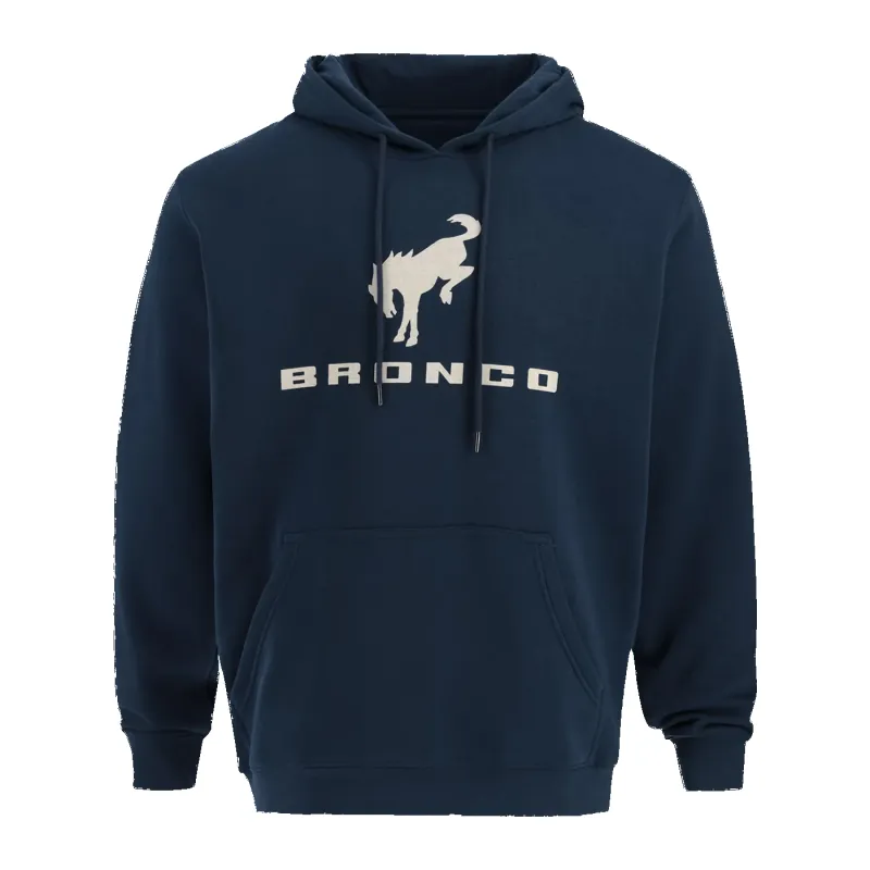 Ford Bronco Mens Navy Blue Fleece Hoodie sold by Ford