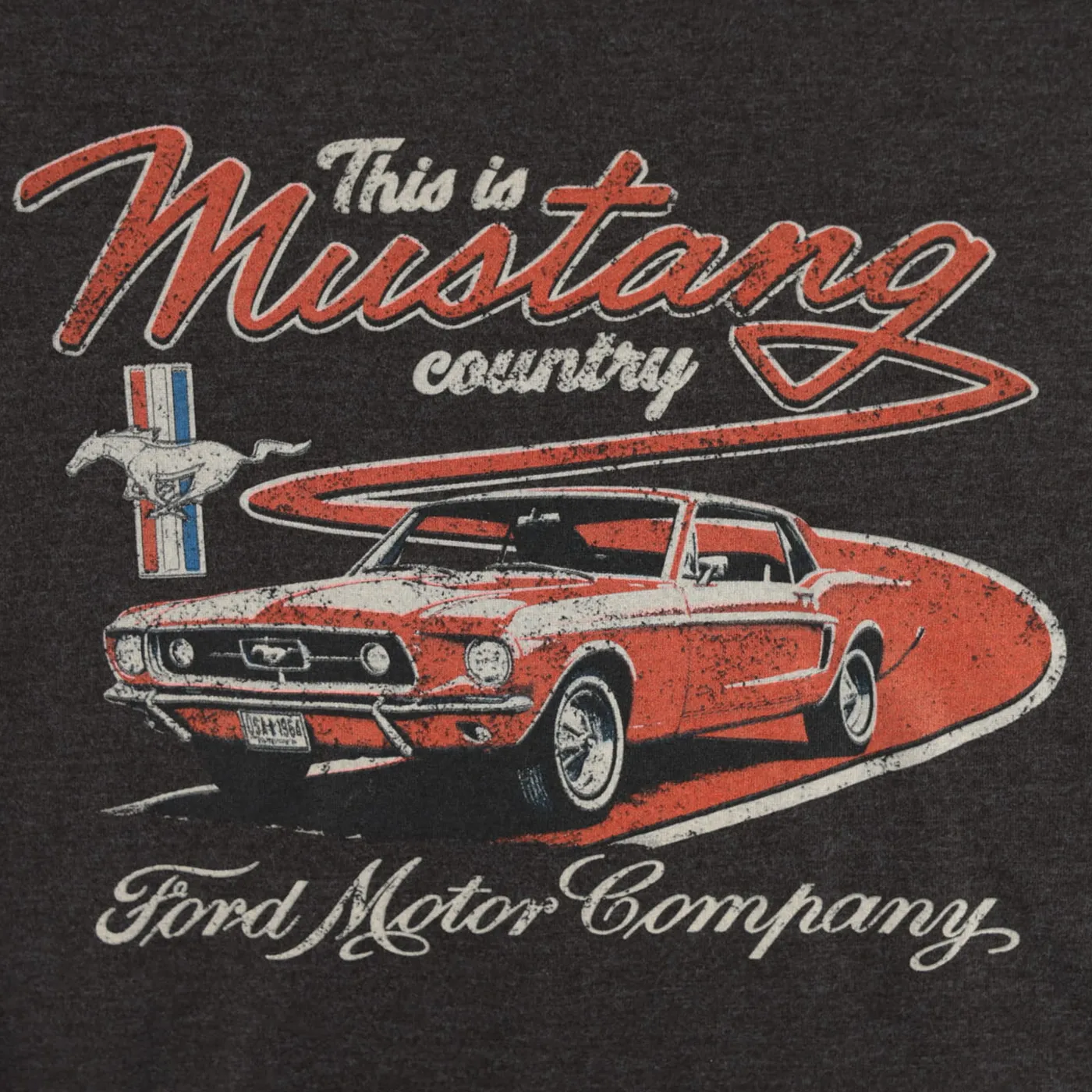 Ford Mustang Country Charcoal Womens Short Sleeve T-Shirt sold by Ford product image thumbnail 3
