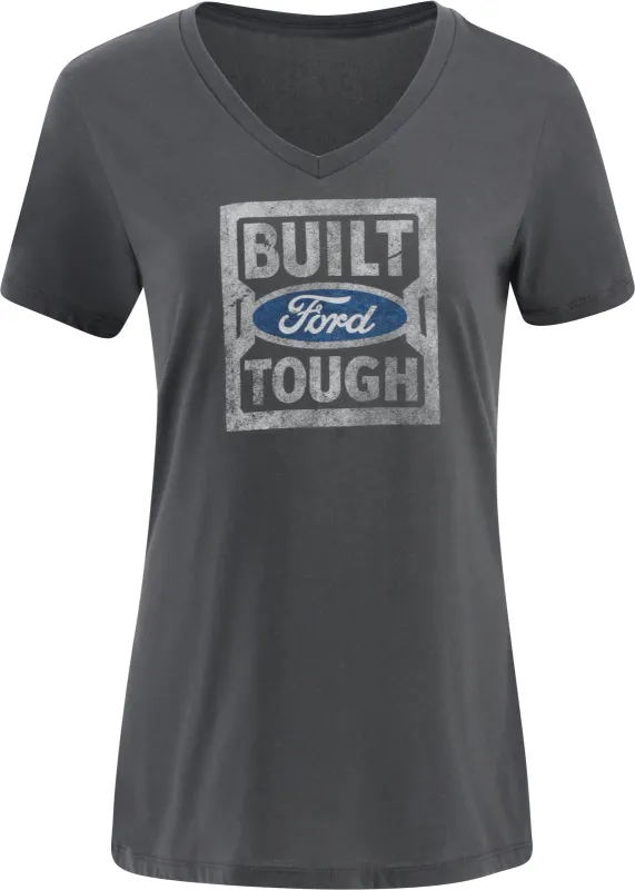 Built Ford Tough Womens V Neck T-Shirt sold by Ford