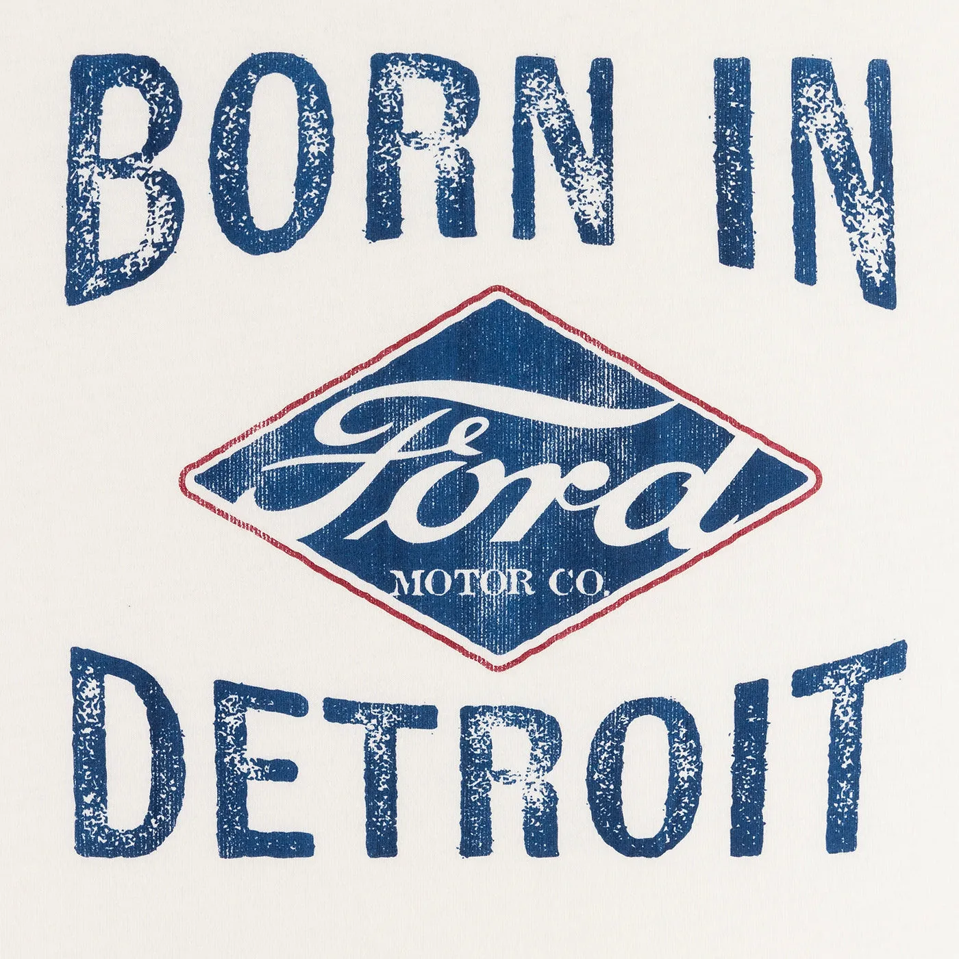 Ford Vintage Logo Born in Detroit Cream Mens T-Shirt sold by Ford product image thumbnail 4