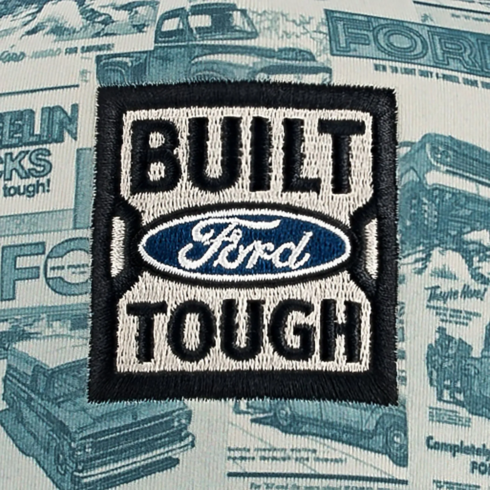Ford Built Ford Tough Vintage Flat Bill Trucker Hat sold by Ford product image thumbnail 3