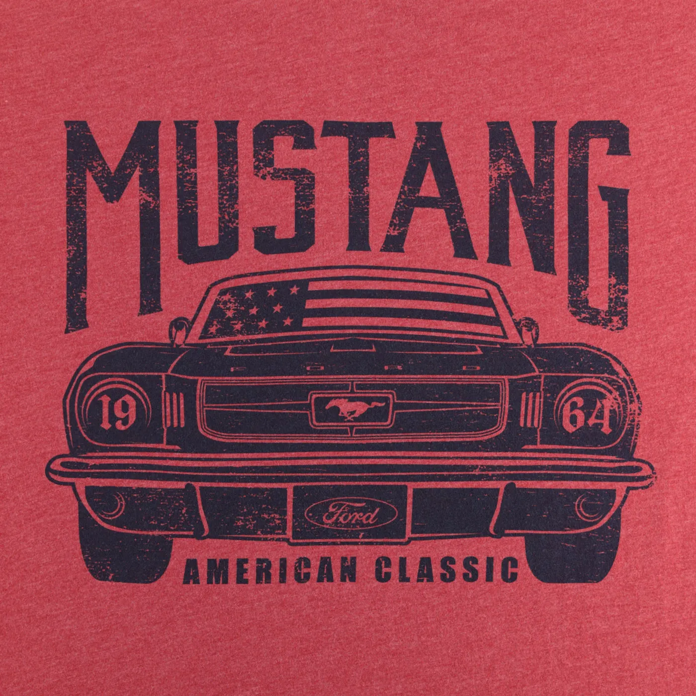 Ford 1964 Mustang Mens American Classic Red T-Shirt sold by Ford product image thumbnail 3