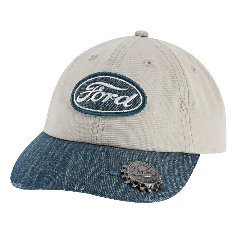 Genuine Ford Parts Vintage Bottle Cap Slide Back Hat sold by Ford