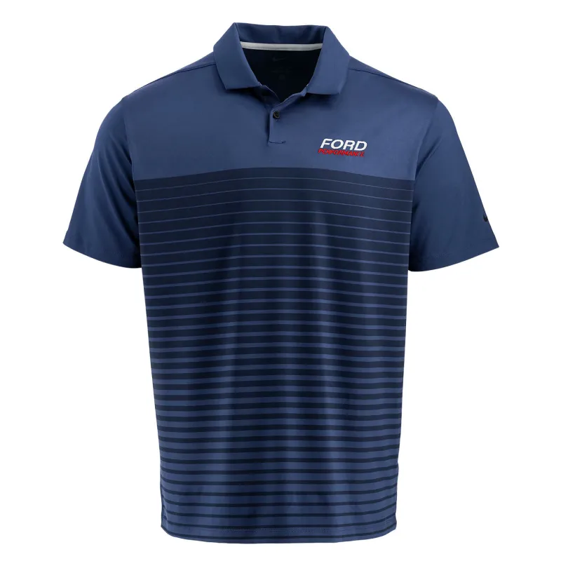 Ford Performance Nike Striped Mens Dri Fit Polo sold by Ford