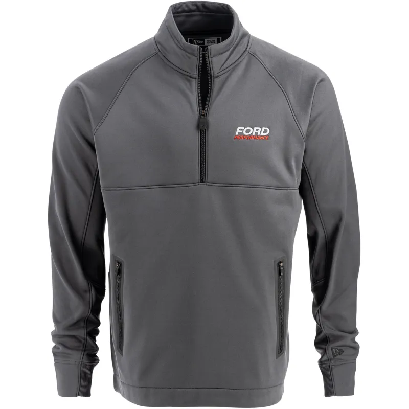 Ford Performance Mens Gray Quarter Zip Pullover sold by Ford