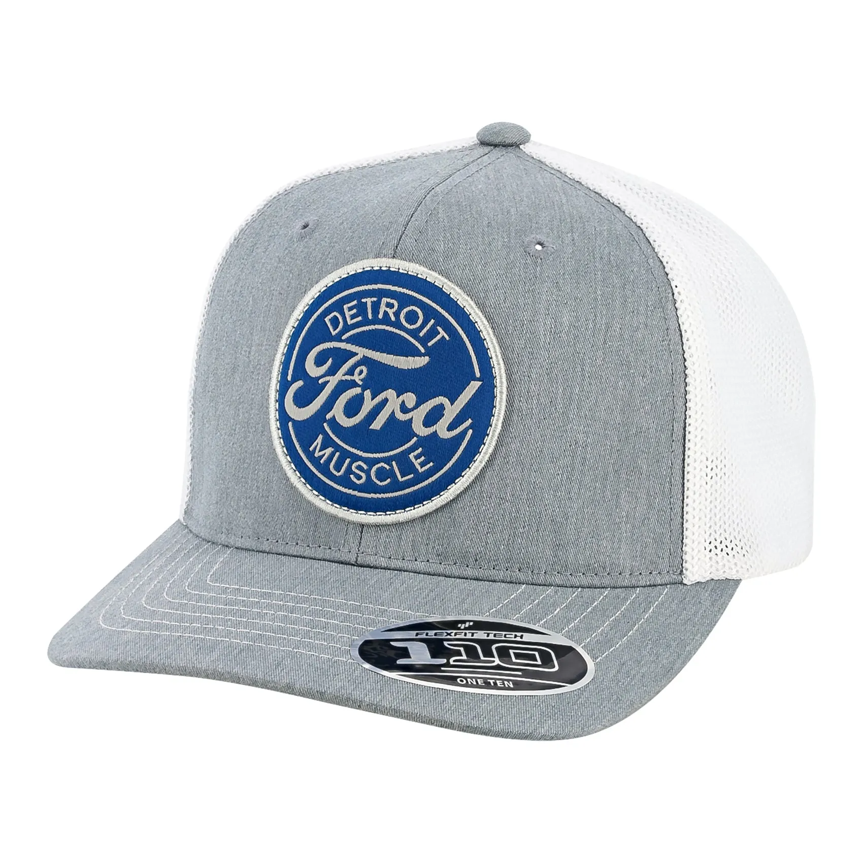 Ford Detroit Muscle Gray FLEXFIT Trucker Hat sold by Ford