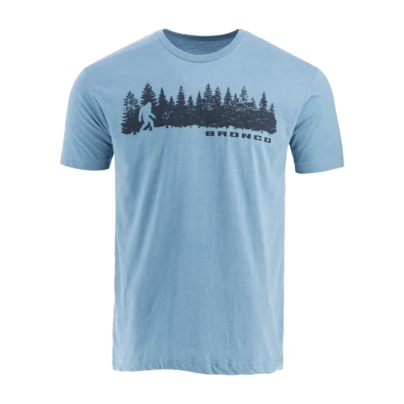 Ford Bronco Mens Sasquatch Forest Short Sleeve T-Shirt sold by Ford