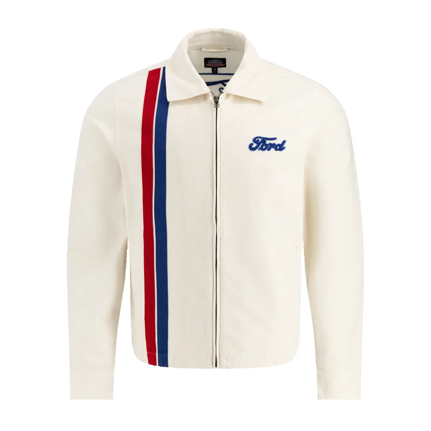 Ford x Brixton Racing Stripes Number One Mechanic Garage Jacket sold by Ford