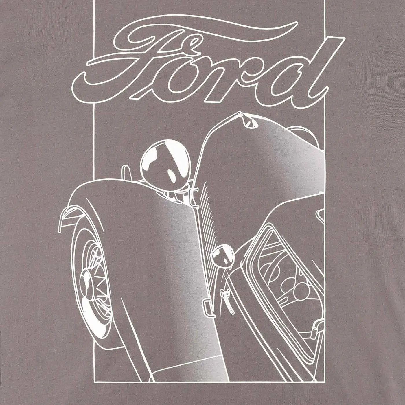 Ford Script Mens Charcoal Gray Model T Short Sleeve T-Shirt sold by Ford product image thumbnail 3
