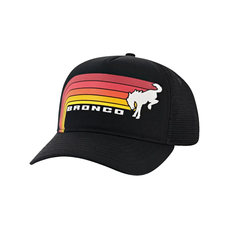 Ford Bronco Free Wheeling Retro Stripe Snapback Hat made by Ford