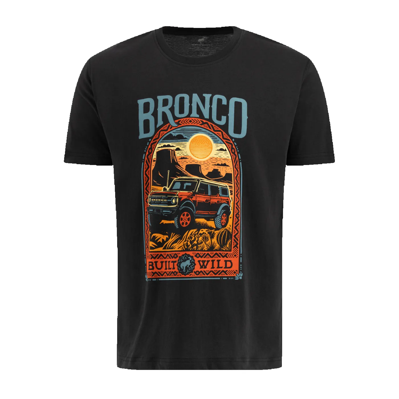 Ford Bronco Built Wild Mens Off Road Desert Adventure T-Shirt sold by Ford