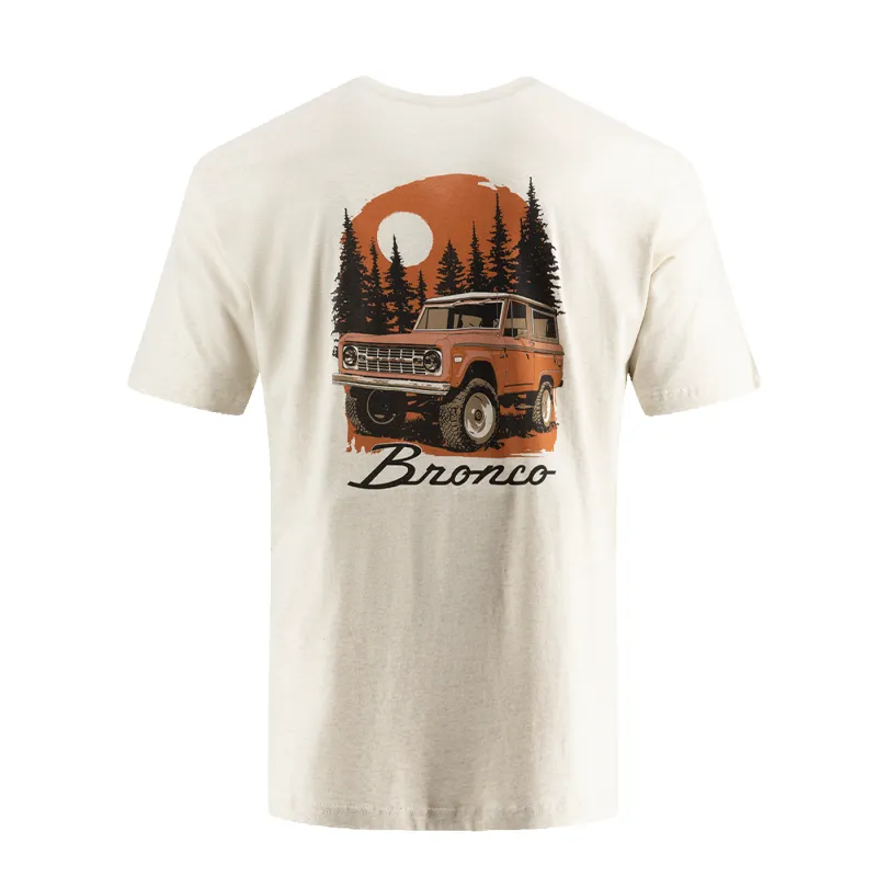 Ford Vintage Bronco Mens Northern Sunset Graphic T-Shirt sold by Ford