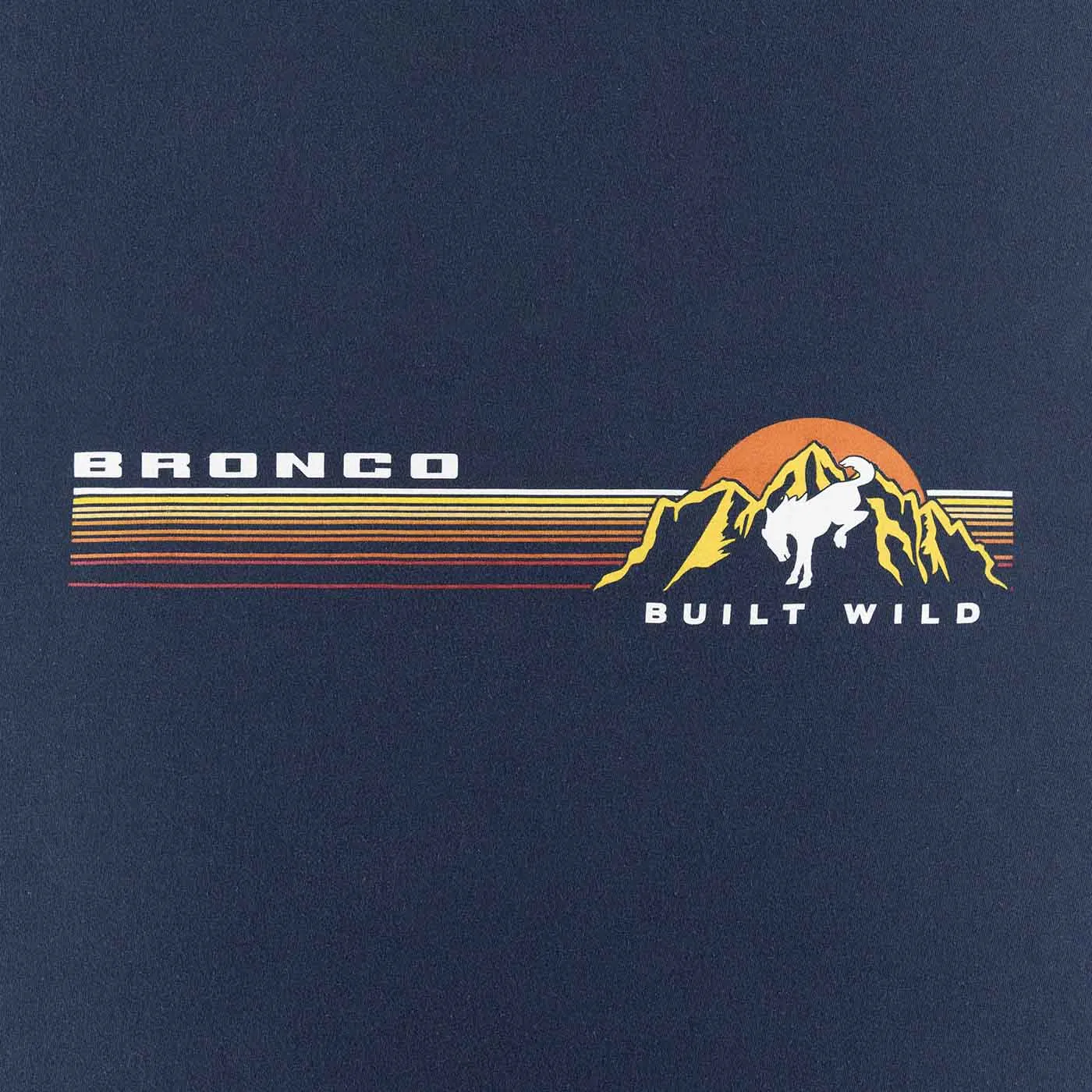 Ford Bronco Built Wild Mens Navy Long Sleeve Shirt sold by Ford product image thumbnail 3