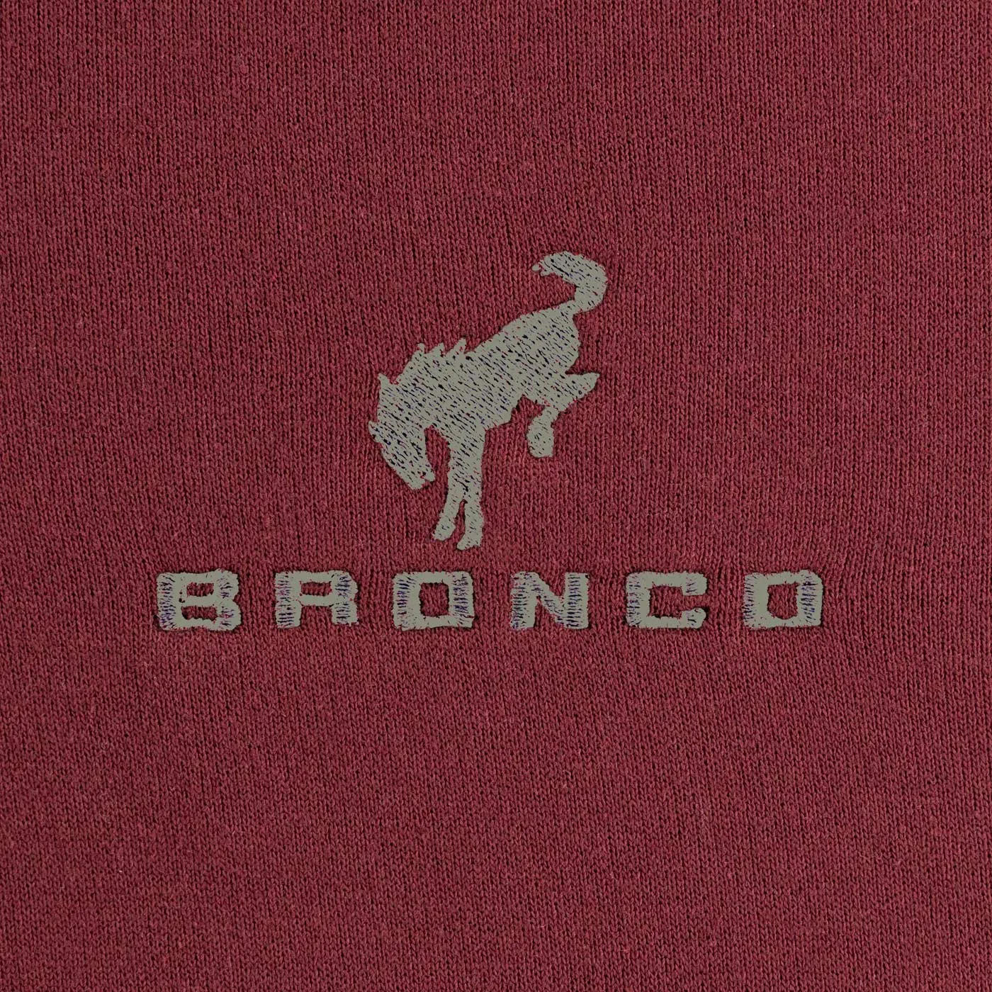 Ford Bronco Mens Maroon Quarter Zip Sweatshirt sold by Ford product image thumbnail 3