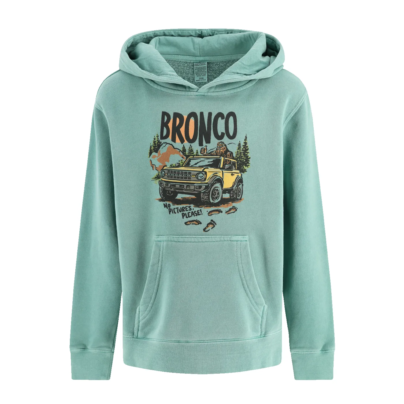 Ford Bronco Sasquatch No Pictures Please Youth Hoodie sold by Ford