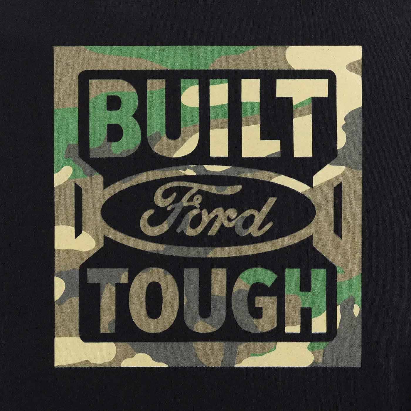 Built Ford Tough Mens Camo Logo Fleece Hoodie sold by Ford product image thumbnail 3