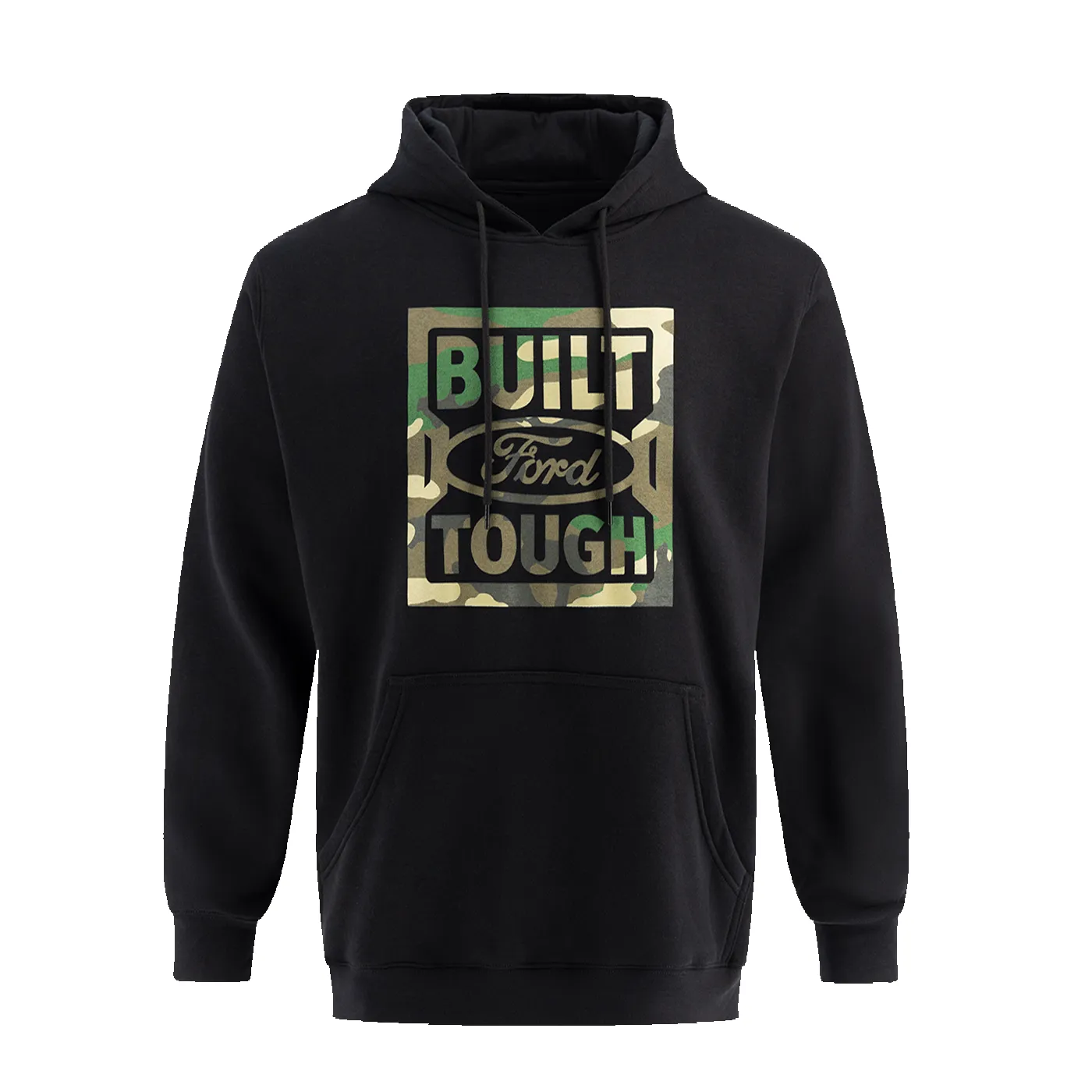 Built Ford Tough Mens Camo Logo Fleece Hoodie sold by Ford