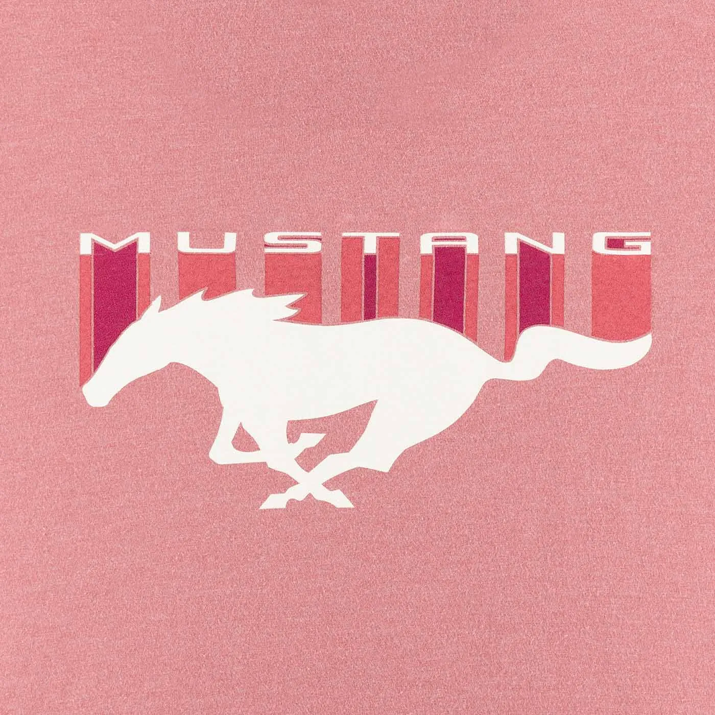 Ford Mustang Womens Pony Logo Pink V Neck T-Shirt sold by Ford product image thumbnail 3