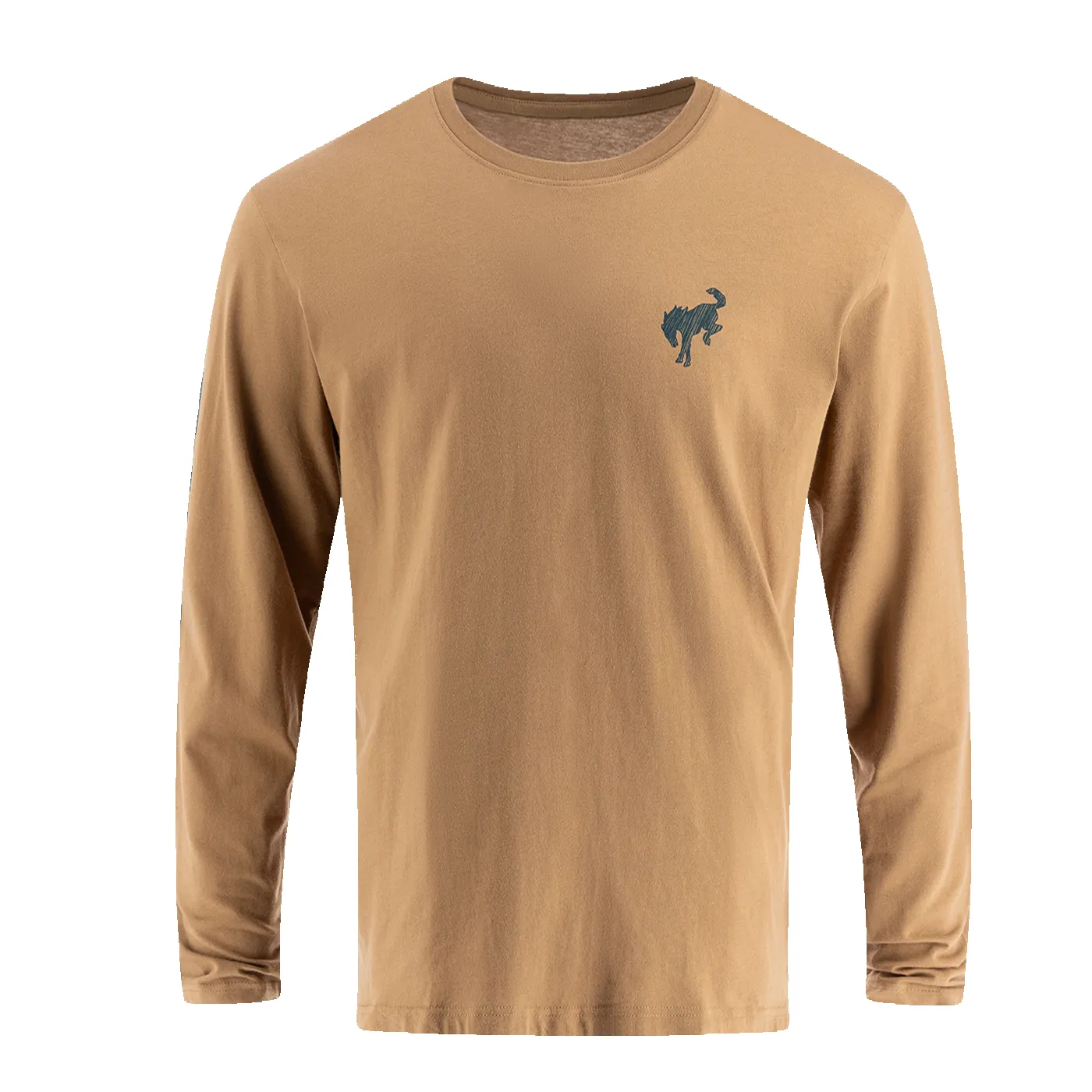 Ford Bronco Mens Illustrated Patriotic Graphic Long Sleeve Shirt sold by Ford