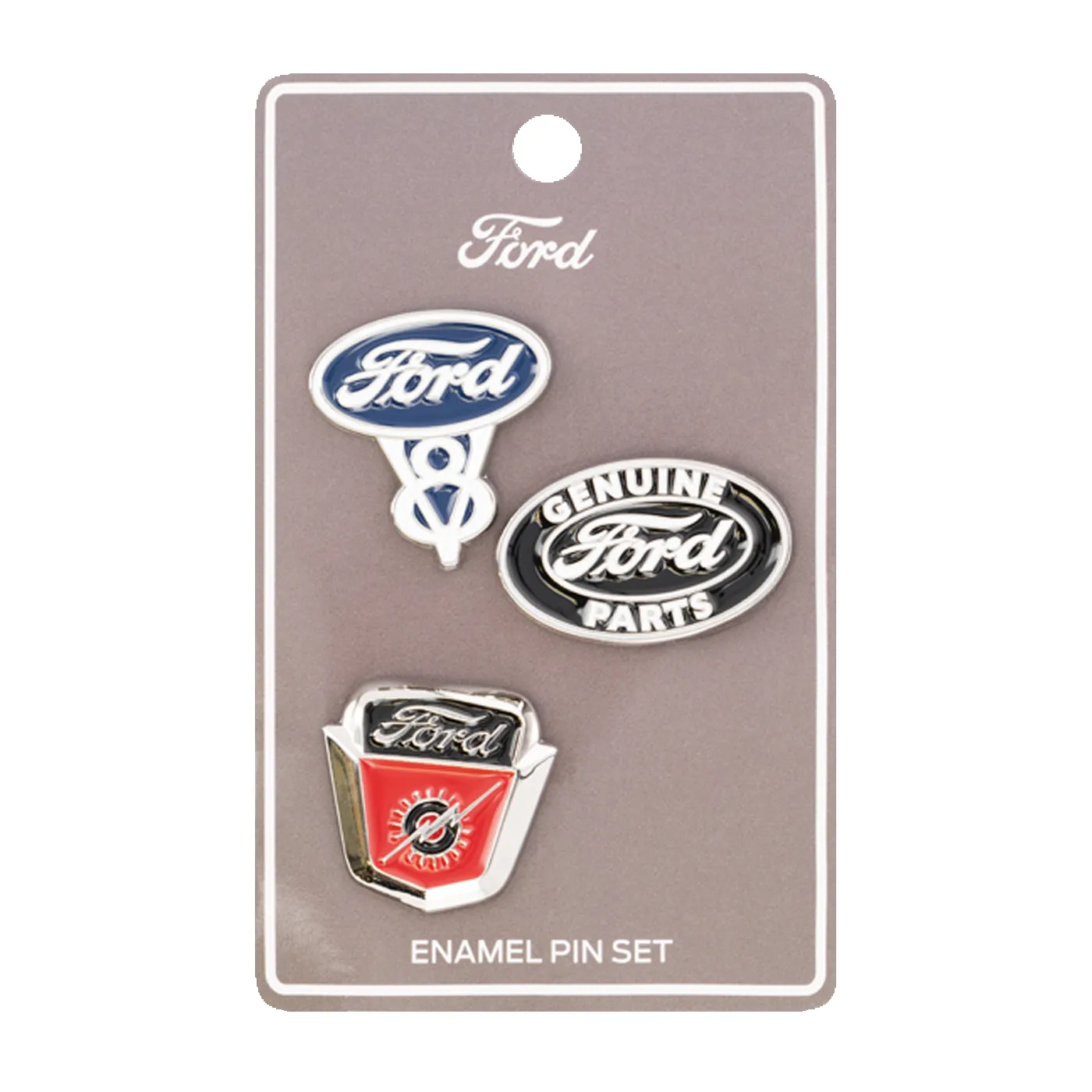 Ford Vintage Logo 3pc Enamel Pin Set sold by Ford