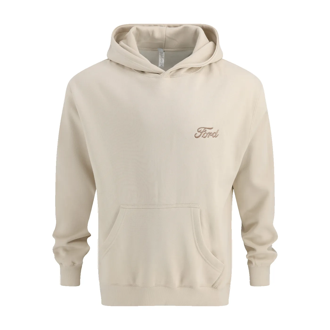 Ford Script Cream Oversized Hoodie sold by Ford