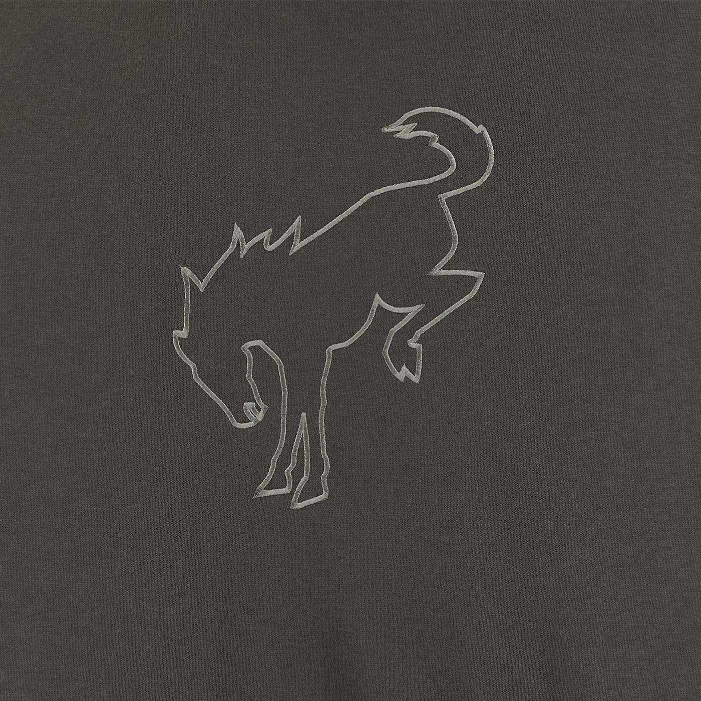 Ford Bronco Womens Charcoal Fleece Crewneck Sweatshirt sold by Ford product image thumbnail 4