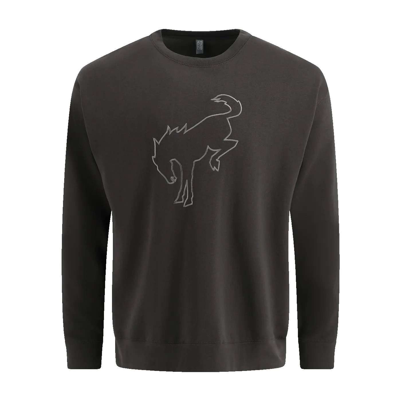 Ford Bronco Womens Charcoal Fleece Crewneck Sweatshirt sold by Ford