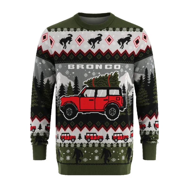 Ford Bronco Holiday Ugly Sweater made by Ford