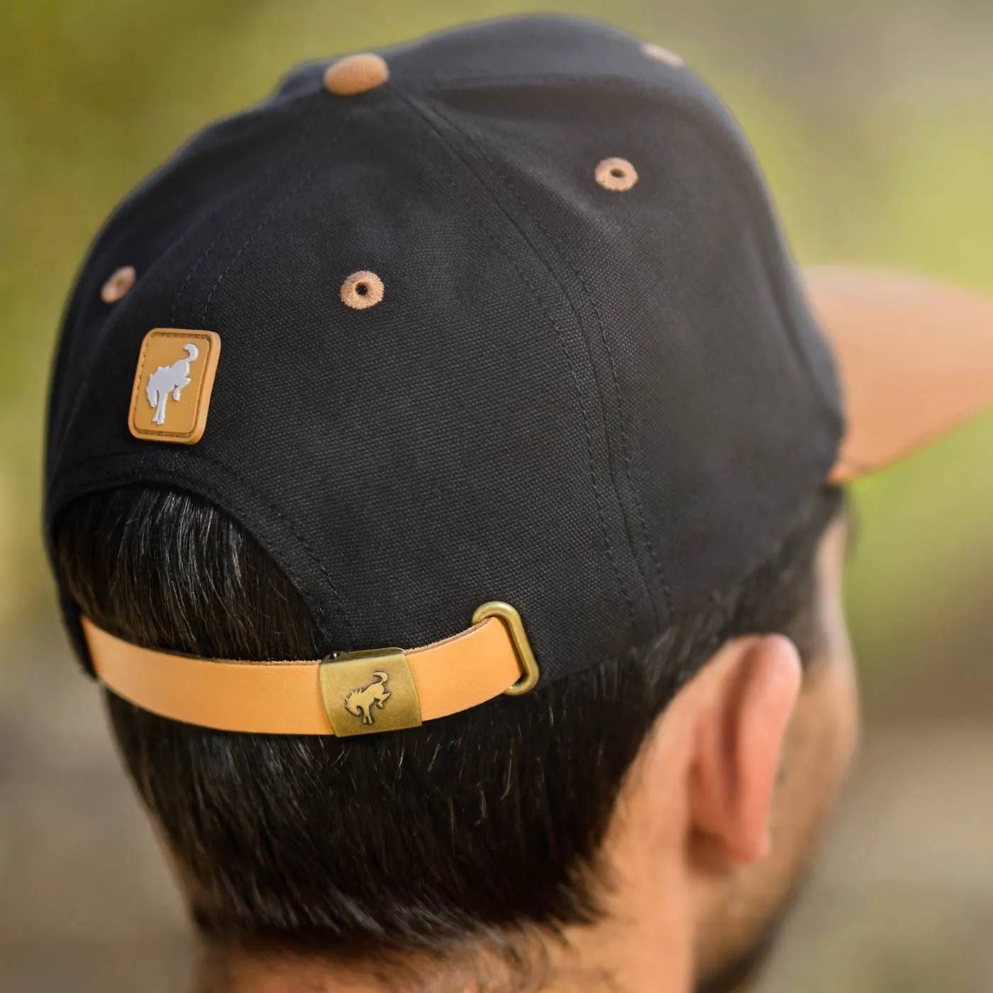 Ford Bronco Black & Tan Stretch Fit Slide Back Flat Bill Hat sold by Ford product image thumbnail 3