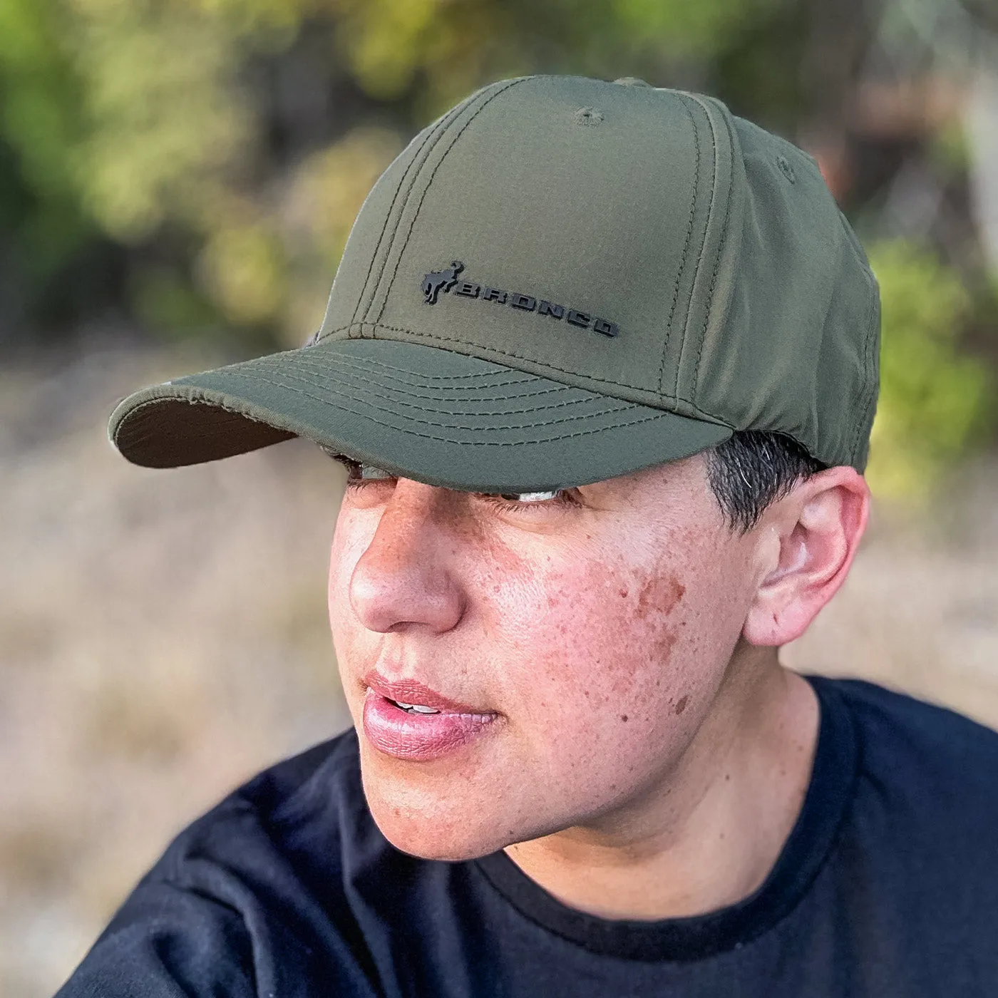 Ford Bronco Green Silicone Logo Stretch Fit Hat sold by Ford product image thumbnail 2