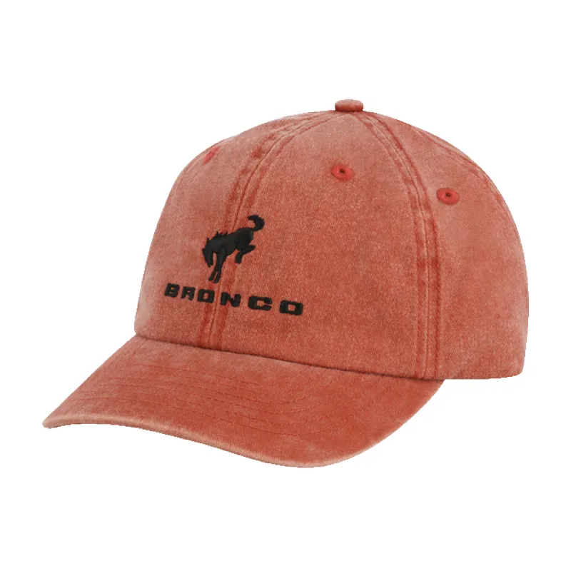 Ford Bronco Red Washed Slide Back Baseball Hat sold by Ford
