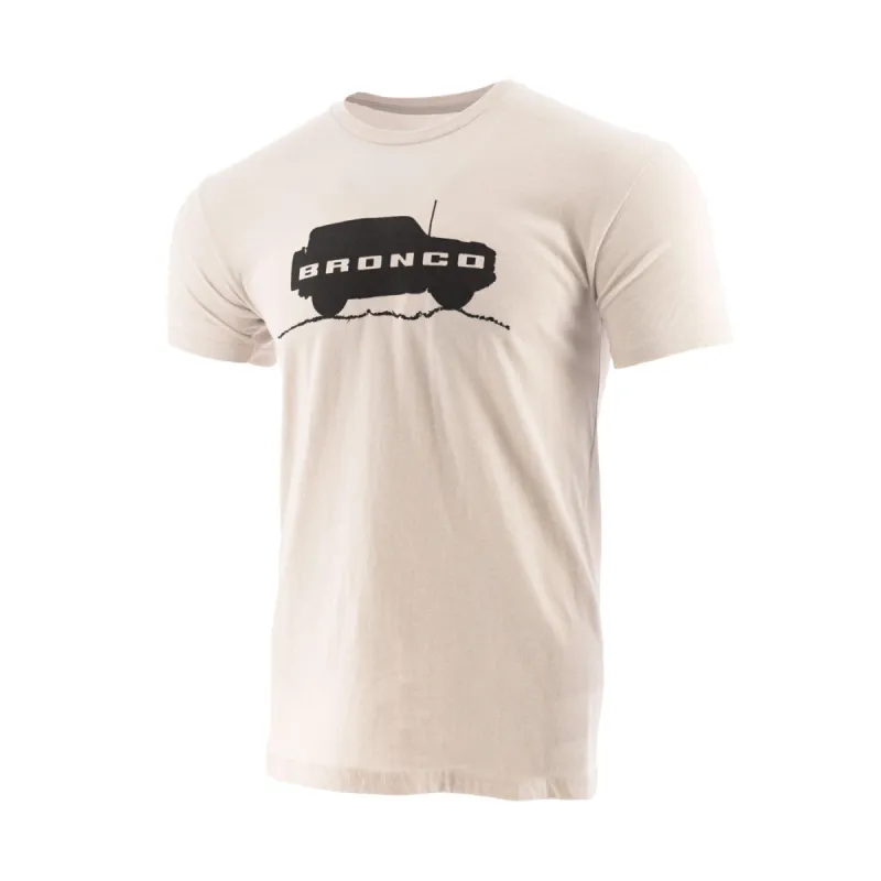 Ford Bronco Mens Cream Off Road Short Sleeve T-Shirt sold by Ford
