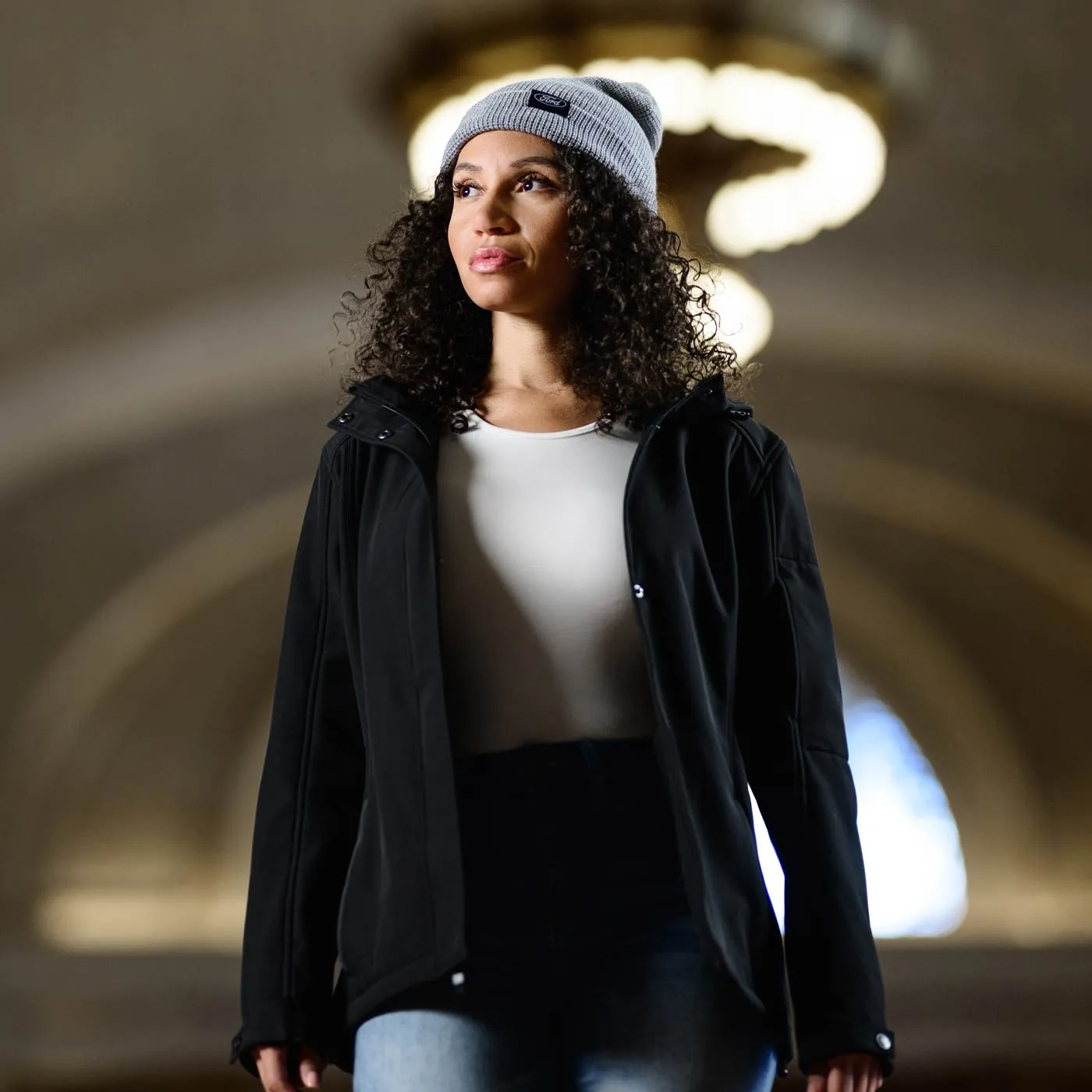 Ford Womens Blackout Softshell Fleece Jacket sold by Ford product image thumbnail 2