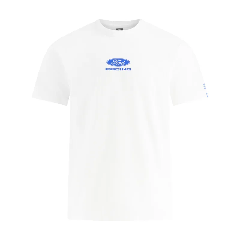 Ford Racing Mens White Back Graphic T-Shirt made by Ford