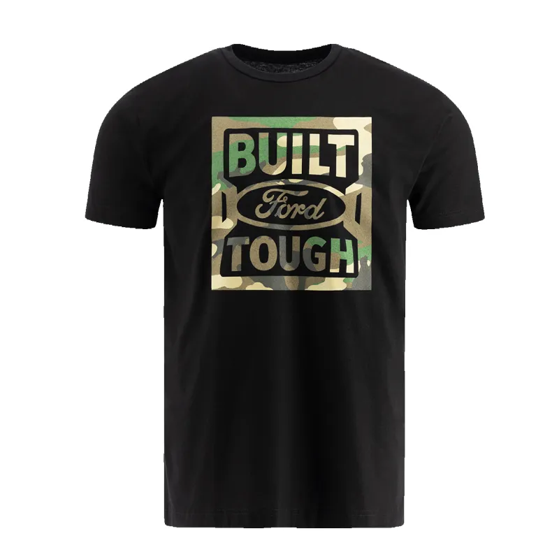 Ford Built Ford Tough Mens Camouflage Logo Short Sleeve T-Shirt made by Ford