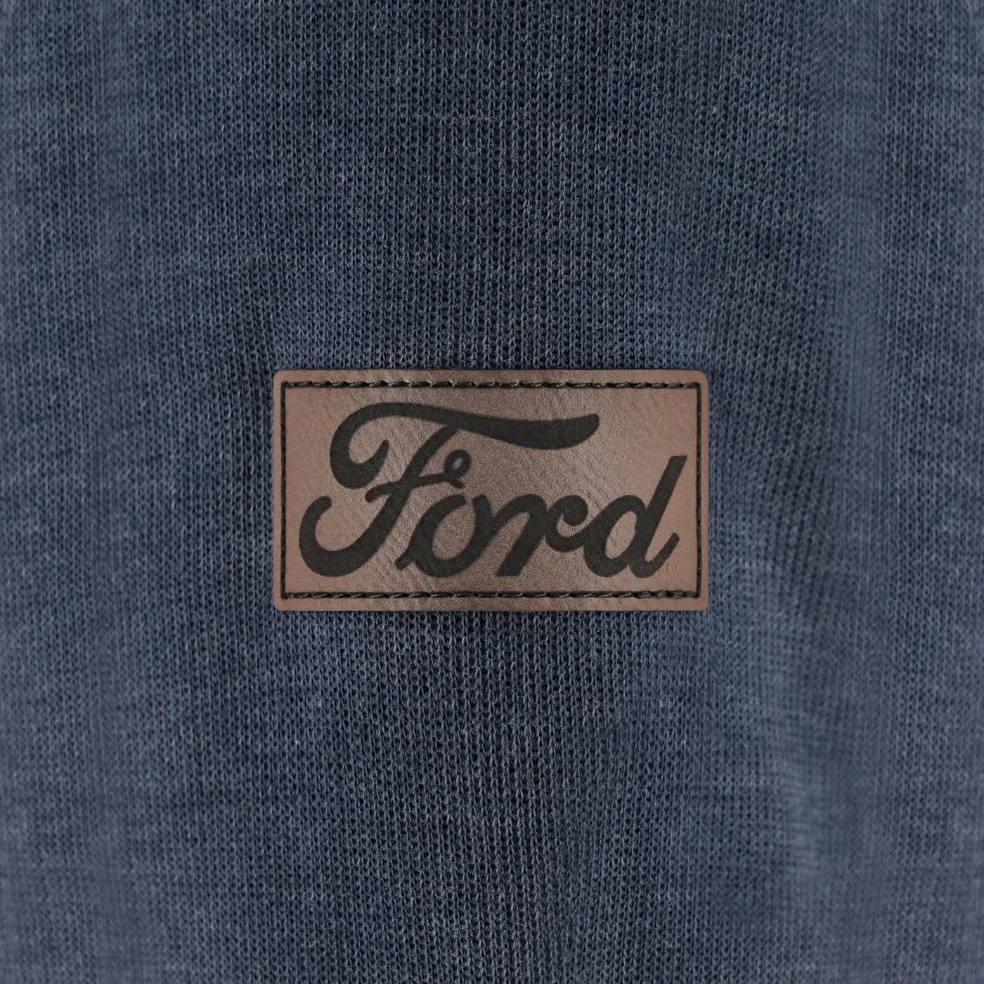Ford Mens Heather Navy Quarter Zip Sweatshirt sold by Ford product image thumbnail 4