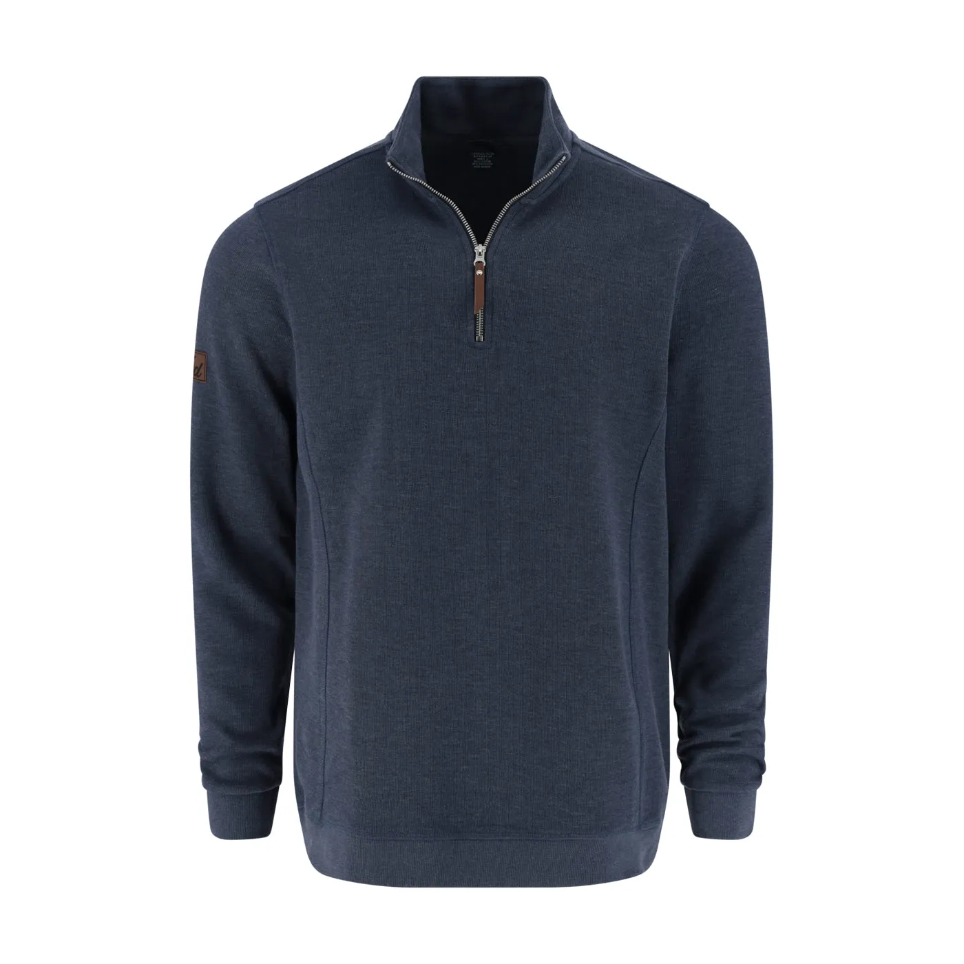 Ford Mens Heather Navy Quarter Zip Sweatshirt sold by Ford
