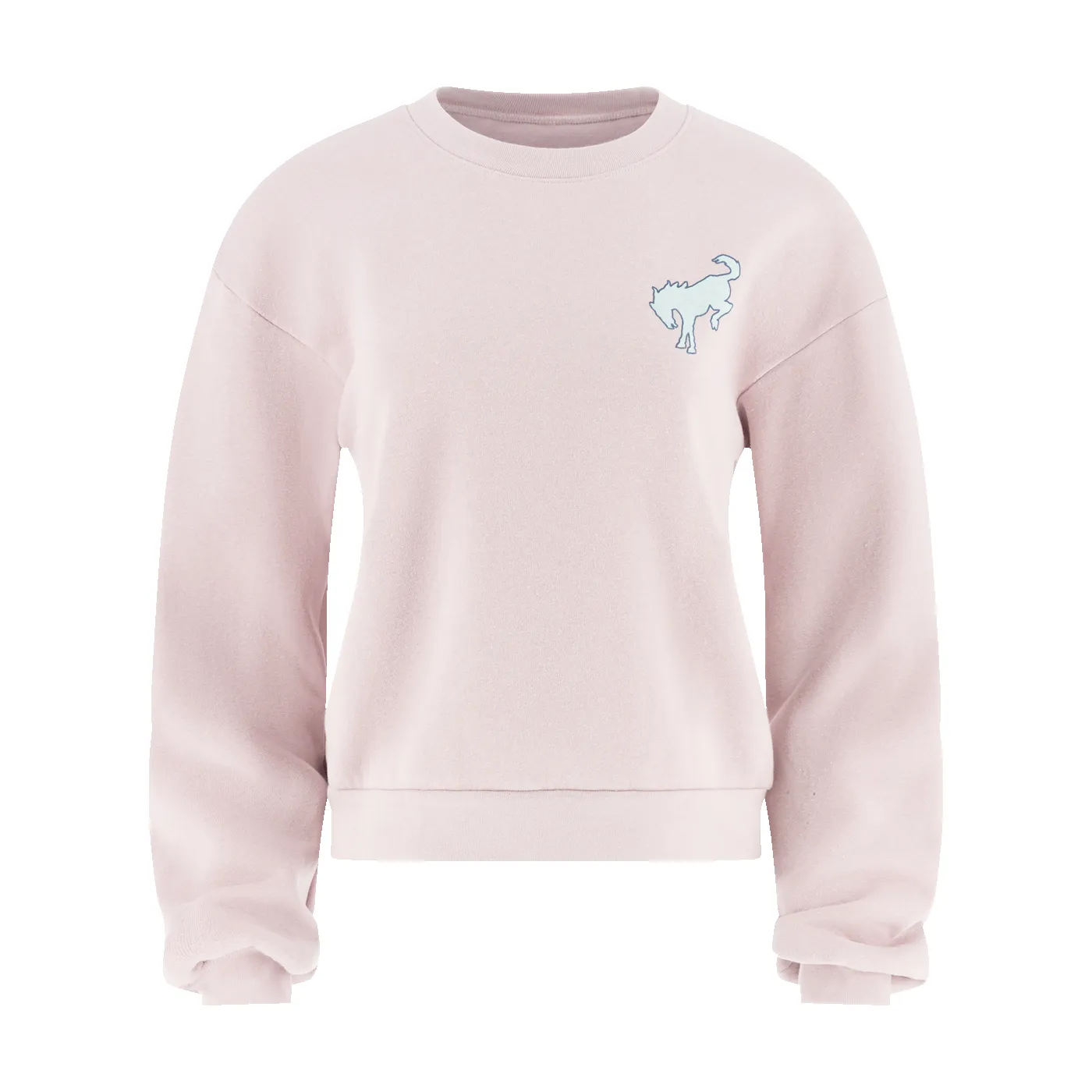 Ford Bronco Built Wild Womens Light Pink Crewneck Sweatshirt sold by Ford