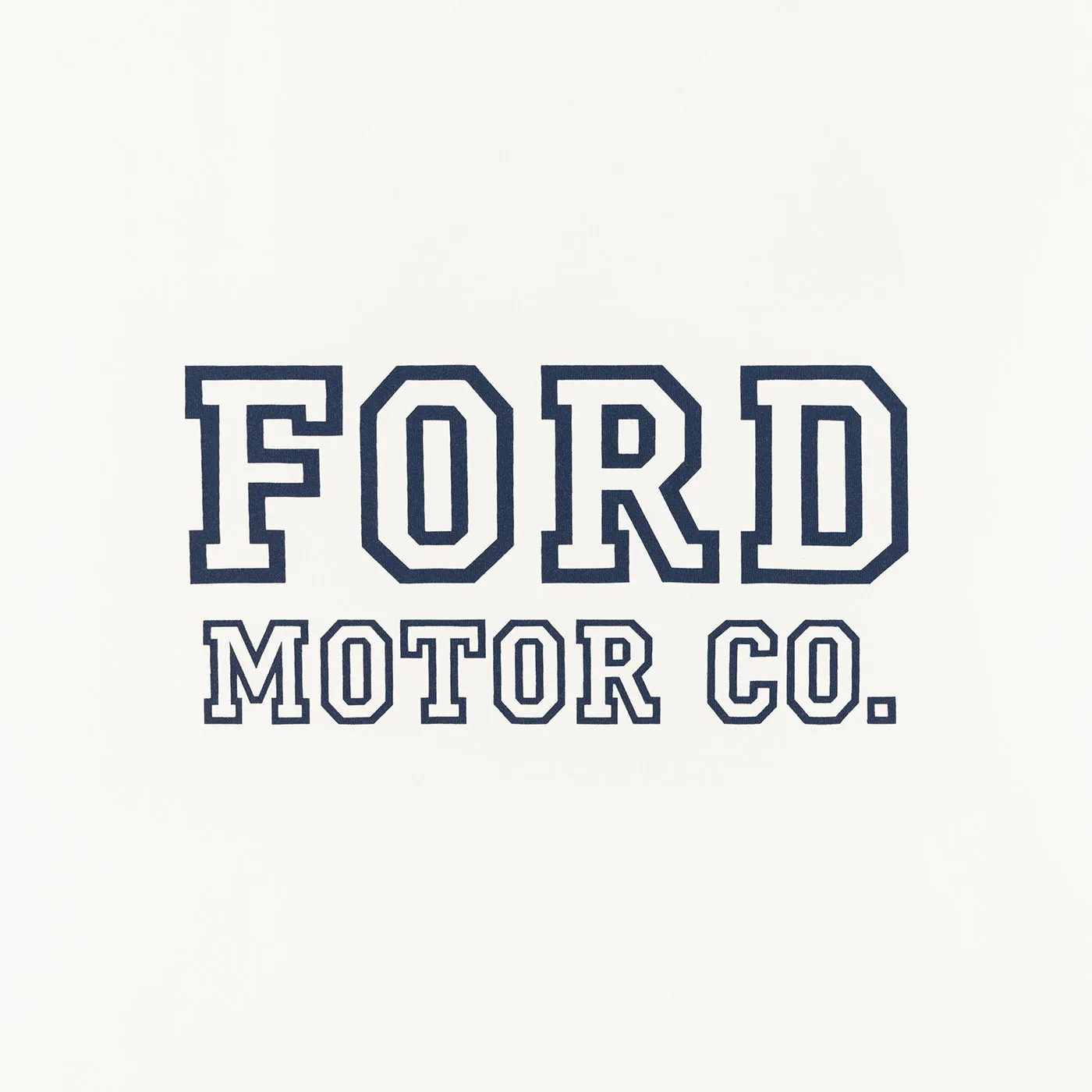 Ford Logo Womens Cream Collegiate Ringer T-Shirt sold by Ford product image thumbnail 3