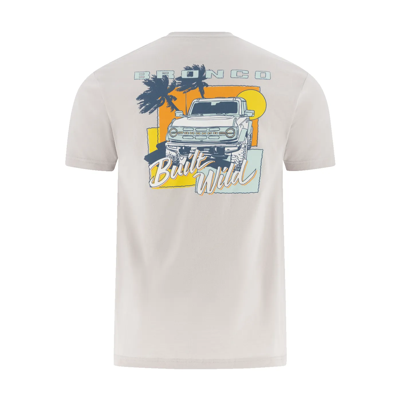 Ford Bronco Built Wild Mens Gray T-Shirt sold by Ford product image thumbnail 4