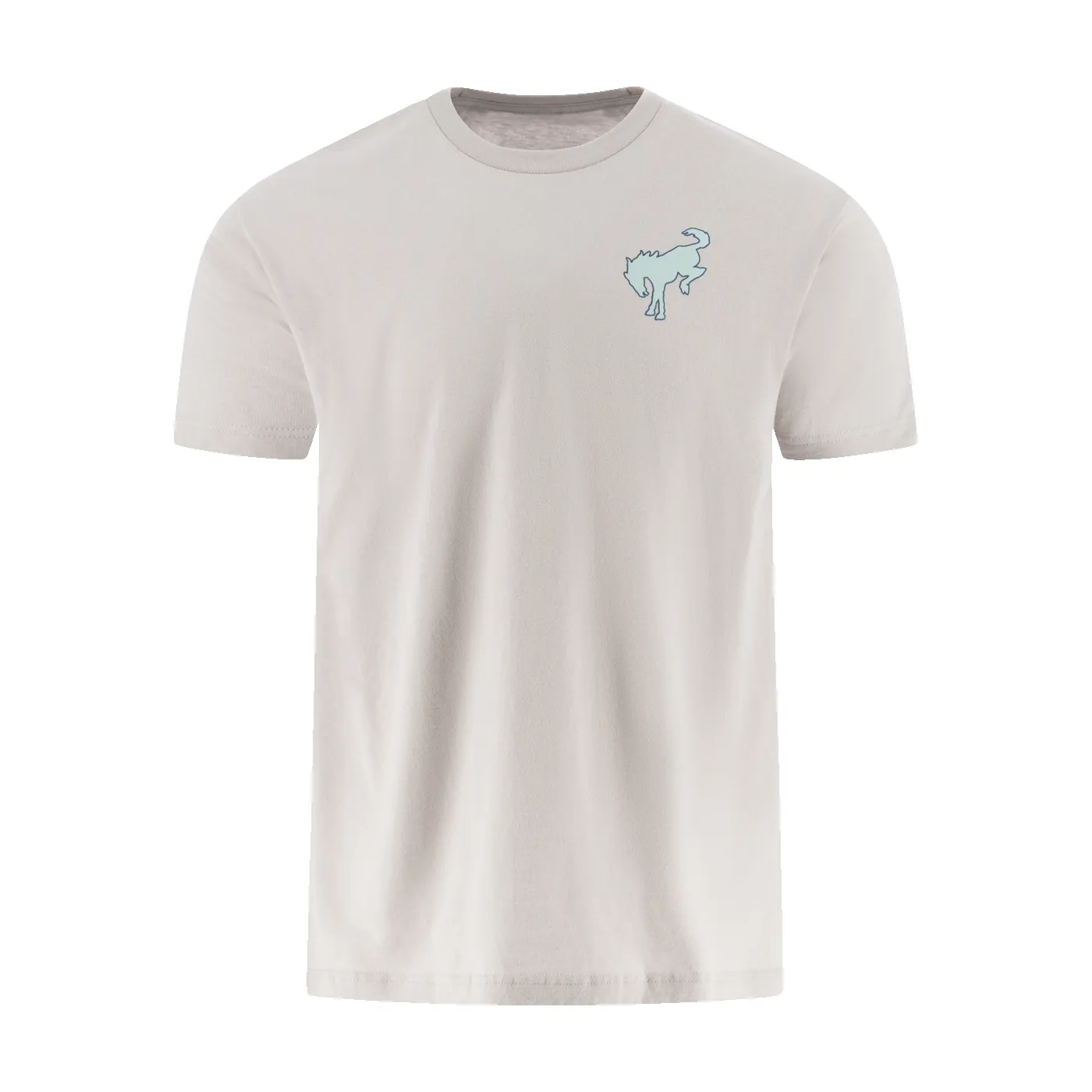 Ford Bronco Built Wild Mens Gray T-Shirt sold by Ford