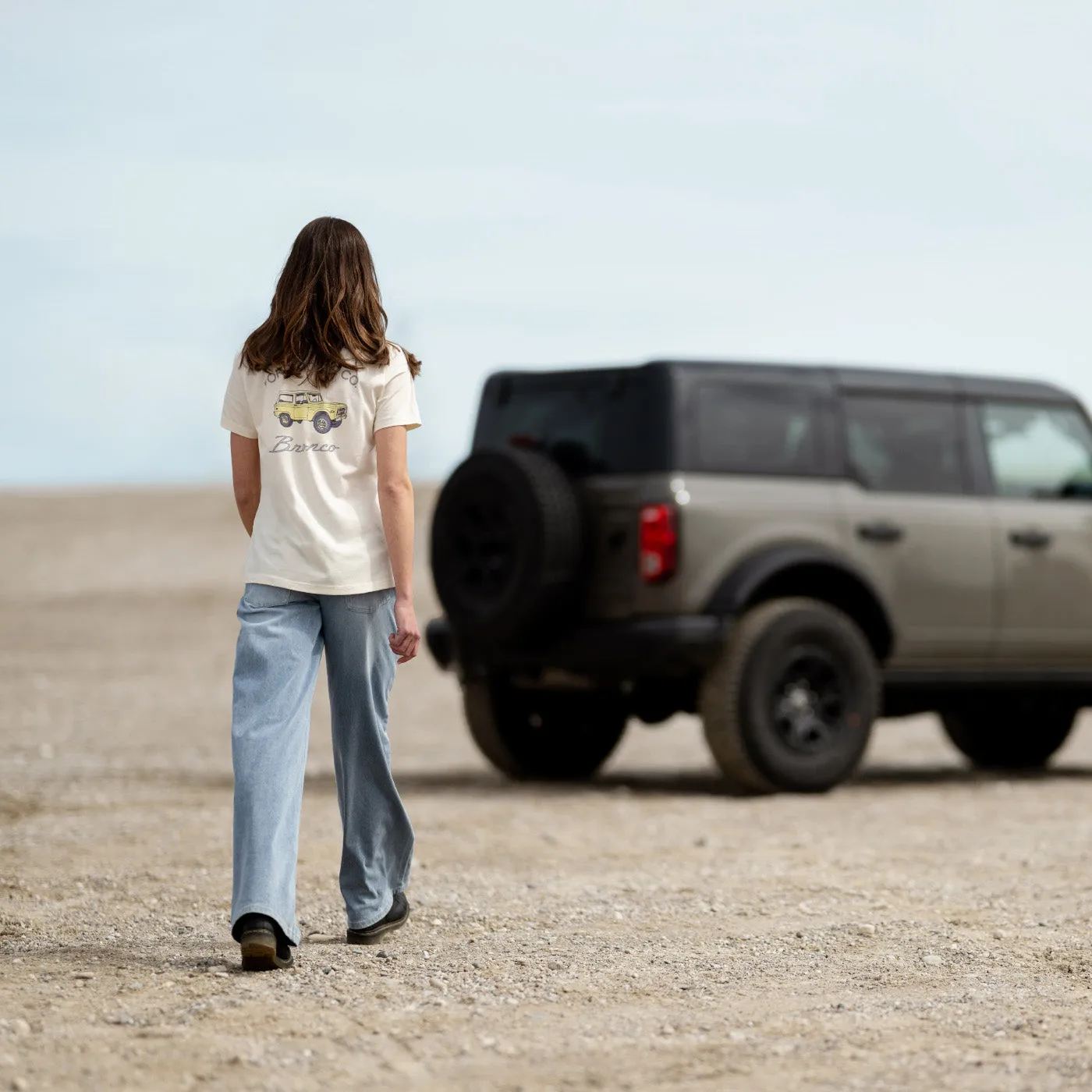 Ford Bronco Vintage Womens Cream Graphic T-Shirt sold by Ford product image thumbnail 2