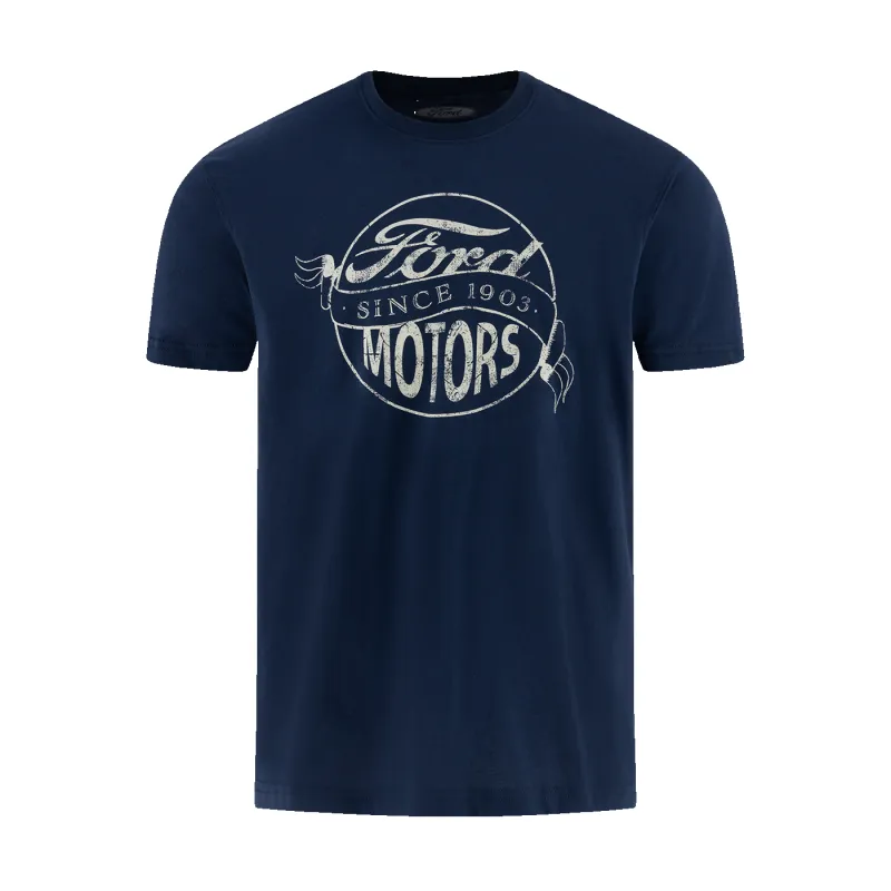 Ford Vintage Mens Since 1903 Navy Blue T-Shirt made by Ford
