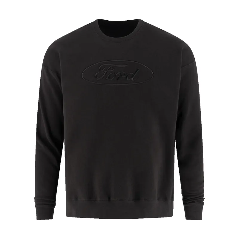 Ford Oval Black Crewneck Sweatshirt made by Ford