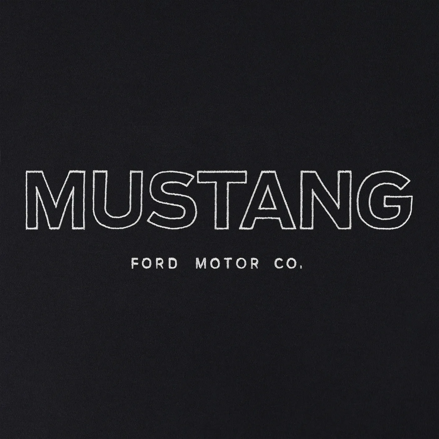 Ford Mustang Mens Black Block Letter Hoodie sold by Ford product image thumbnail 3