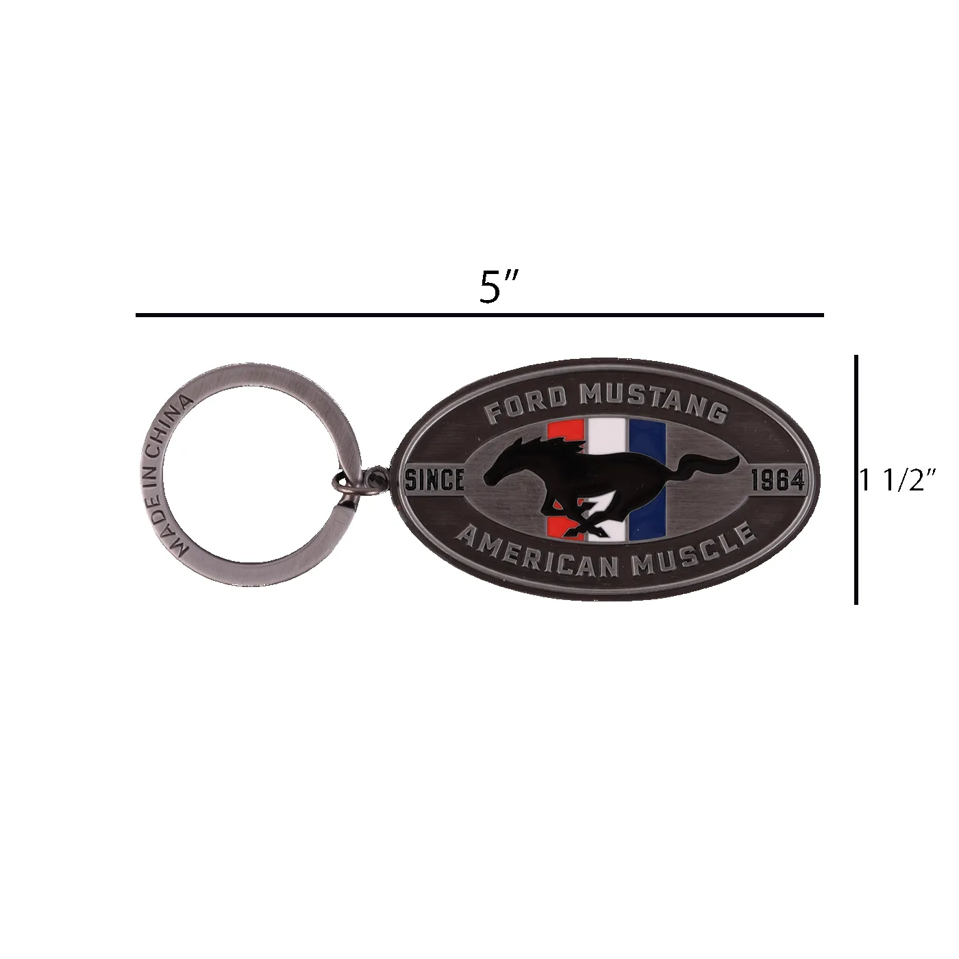 Ford Mustang Tribar Logo Keychain sold by Ford product image thumbnail 3