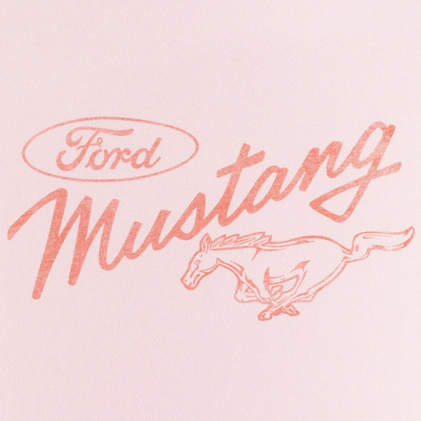 Ford Mustang Vintage Womens Light Pink T-Shirt sold by Ford product image thumbnail 3