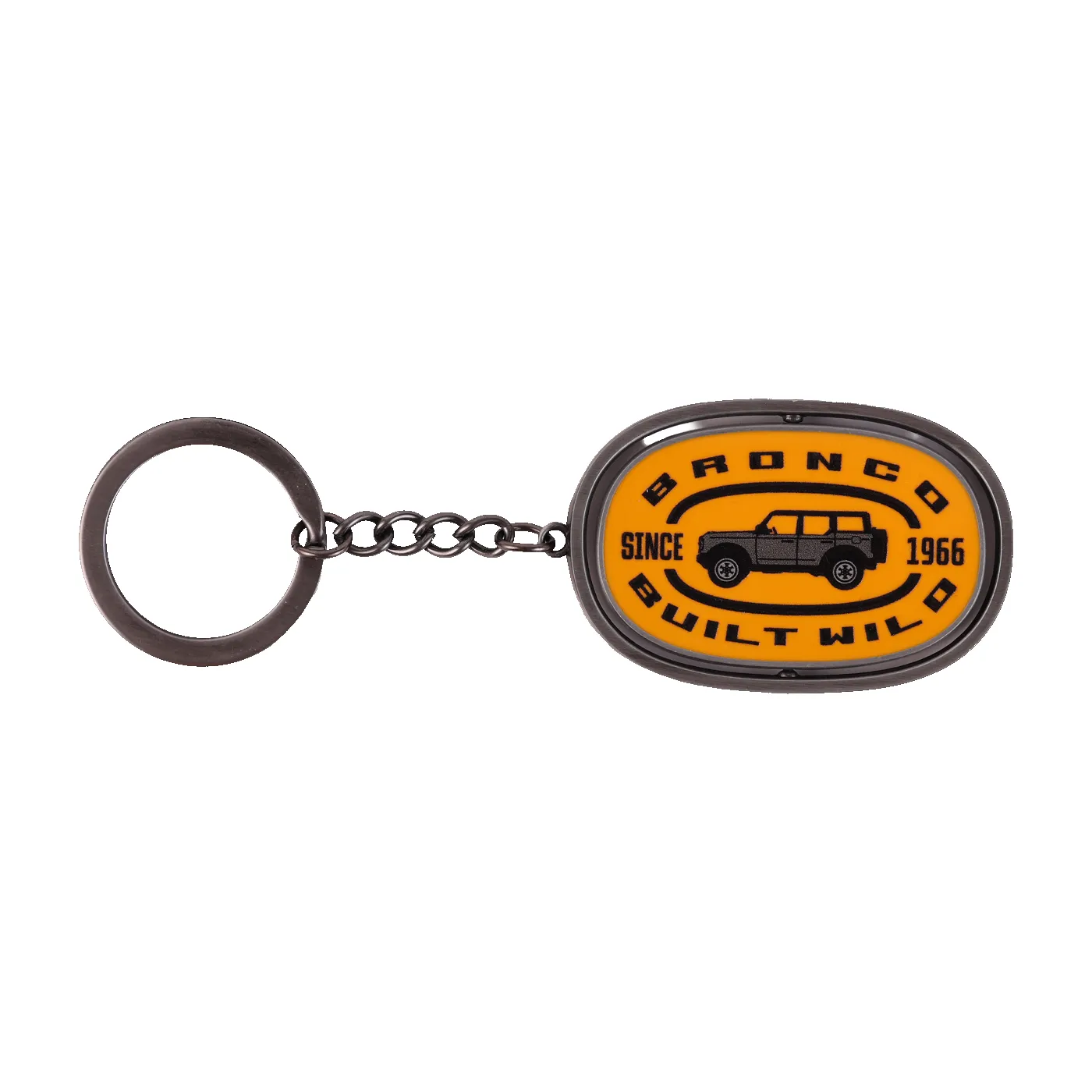 Ford Bronco Built Wild Since 1966 Spinner Keychain sold by Ford